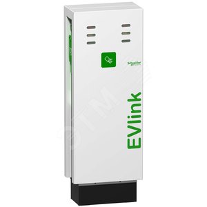 Зарядная станция напольная типа Parking до 7кВт 2 разъема T2 RFID - Schneider Electric