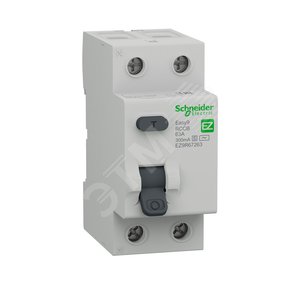 ВДТ селект. EASY9 (УЗО) 2П 63А 300мА AC-S 230В (EZ9R67263) - Schneider Electric