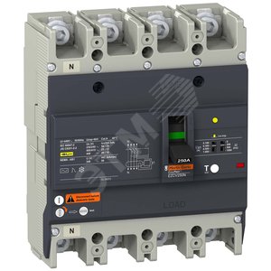 АВТ. ВЫКЛ. С ДИФ.ЗАЩ. 25 кА/415В 4П3Т 150A | EZCV250N4150 | Schneider Electric - Schneider Electric