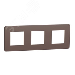 UNICA STUDIO рамка 3-постовая, ШОКОЛАД/бежевый (NU280619)