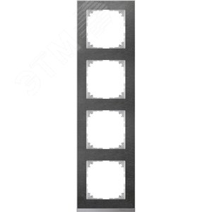 M-Pure Decor Рамка 4 поста сланец/алюминий (MTN4040-3669)