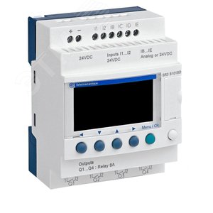 ZELIO LOGIC РЕЛЕ МОДУЛЬН 10ВХ/ВЫХ =24В| SR3B101BD | Schneider Electric 3