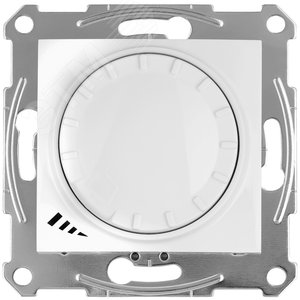 Sedna LED СВЕТОРЕГУЛЯТОР поворотно-нажимной,      проходой, универсальный 4-400Вт, БЕЛЫЙ (SDN2201221) - Schneider Electric