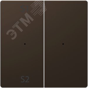 Клавиша D-Life PlusLink 2-ная с S1/S2 пусто мокко SD (MTN5226-6052) - Schneider Electric