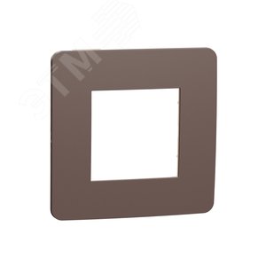UNICA STUDIO рамка 1-постовая, ШОКОЛАД/бежевый (NU280219)