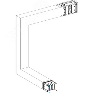 CANALIS KSA СЕКЦИЯ УГЛОВАЯ НА ЗАКАЗ 630А (300 - 800) x (300 - 800) x (300 - 800) - Schneider Electric