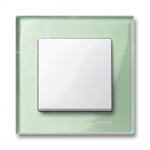 Рамка 1 пост стеклянная изумруд (MTN404104)