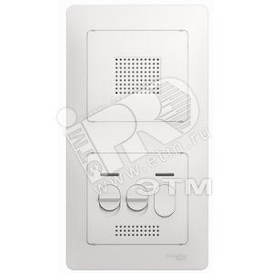 GLOSSA Домофон аналоговый БЕЛЫЙ в сборе - Schneider Electric