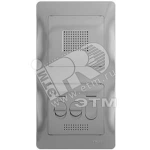 GLOSSA Домофон аналоговый АЛЮМИНИЙ в сборе - Schneider Electric