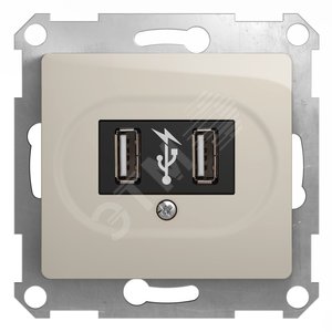 GLOSSA USB розетка молочный (GSL000932) - Schneider Electric