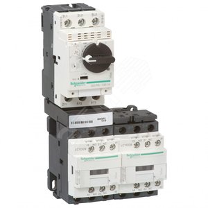 КОМБИНИРОВАНЫЙ ПУСКАТЕЛЬ РЕВЕРСИВНЫЙ 0,4-0,63А 24В DC,КООРДИНАЦИЯ-2 - Schneider Electric