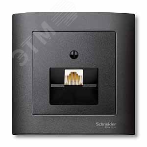 Sys M Центральная плата для механизма RJ45х1 антрацит (MTN298314) - фото 3