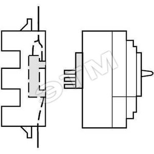 Разъем на 9 проводов (2 части) для NS100/250 - Schneider Electric
