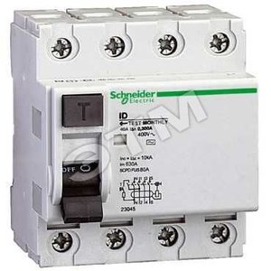 УЗО 4п 100А 300мА RCCB АС - Schneider Electric
