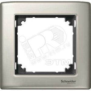 Рамка 1 пост M-STAR матовое серебро - Schneider Electric