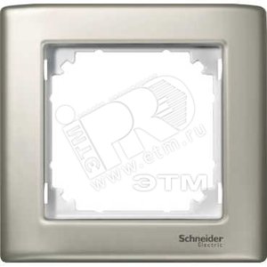 Рамка 1 пост M-STAR матовое серебро - Schneider Electric