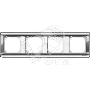 Рамка 4 поста M-SMART без перегородки белый (MTN477419) - Schneider Electric