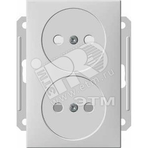 W59 Розетка двойная скрытая без рамки белая - Schneider Electric