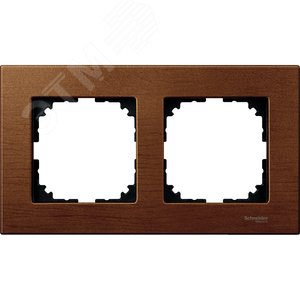 Рамка 2 поста деревянная вишня (MTN4052-3472) - Schneider Electric