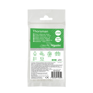 СТЯЖКА КАБЕЛЬНАЯ 100х2.5 БЕЛАЯ (100шт)