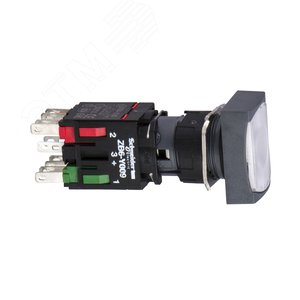 КНОПКА 16ММ 12-24В БЕЛАЯ С ВОЗВРАТОМ XB6DW1B1B | XB6DW1B1B | Schneider Electric 3