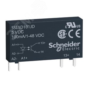 ТВЕРДОТЕЛЬНОЕ РЕЛЕ, 1 ФАЗА, 100мА | SSL1D101JD | Schneider Electric 2