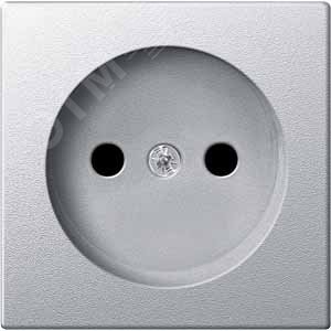 Центральная плата для механизмов розеток без заземляющих контактов алюминий (MTN2030-0460) 5