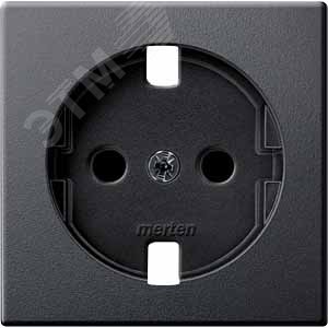 Центральная плата для механизмов розеток Schuko антрацит (MTN2330-0414) 4