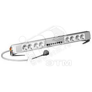 Блок розеточный 8 розеток+7хRJ45 100МB ETHERNET свитч - Schneider Electric