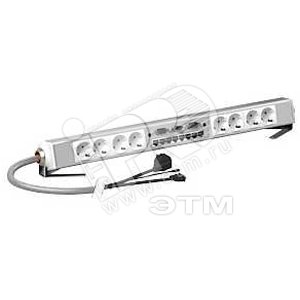 Блок розеточный 8 розеток+7хRJ45 ETHERNET/AV свитч - Schneider Electric