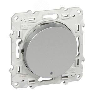 ODACE Переключатель с LED подсветкой алюминий (S53R263) - фото 3