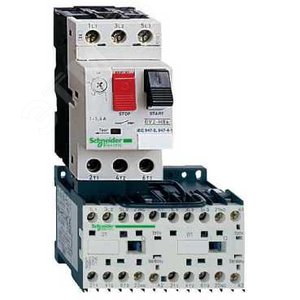 Пускатель магнитный 6А = 24B реверсивный GV2-ME06 1-1.6А GV2MEK2 - фото 7