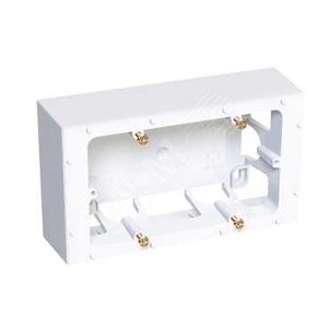 Коробка наружный монтаж 2х45 h=40мм антибактериальная (ALB47444) - Schneider Electric