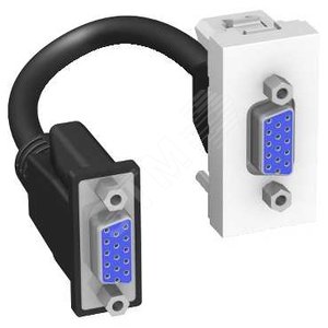 РОЗЕТКА ВИДЕО HD15 VGA 45х22 БЕЛАЯ - Schneider Electric
