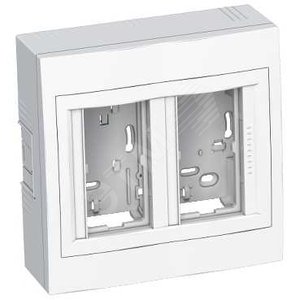 Коробка наружный монтаж 2х2 вертикальная с рамкой антибактериальная - Schneider Electric