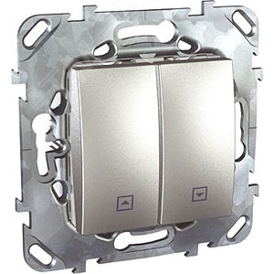 Unica TOP Алюминий Выключатель кнопочный для жалюзи | MGU5.207.30ZD | Schneider Electric - фото 4