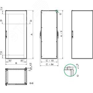 ШКАФ SF ДЛЯ ЭЛЕКТР. ОБ-Я 2000x800x800 | NSYSF20880E | Schneider Electric 6