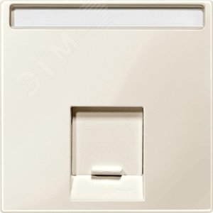 Центральная плата для розетки 1 пост бежевый 3