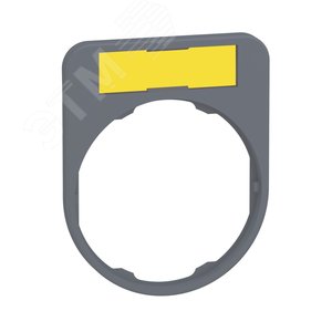 Держатель маркировки, белый/желтый 30х40мм, заподлицо, пластик C0 (ZBYF4101C0)