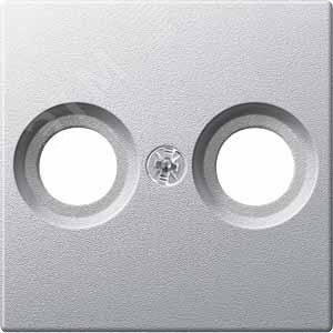 Центральная плата антенной розетки с 2-мя отверстиями алюминий (MTN4122-0460) 5