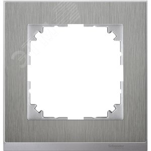 M-Pure D?cor 1-постовая рамка, нерж.сталь/цвет алюминия | MTN4010-3646 | Schneider Electric - фото 3