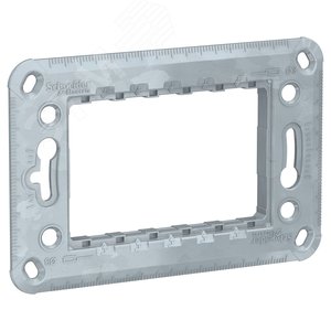 Суппорт UNICA MODULAR Zamak 3 модуля (NU7103) - Schneider Electric