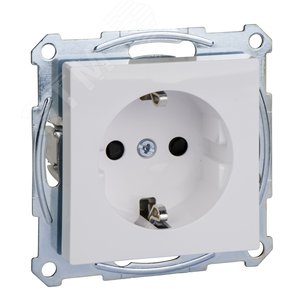 Механизм розетки Schuko с о шторками белый (MTN2300-0325) - фото 3