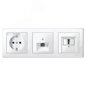 Накладка для аудио розетки белый (MTN296019) 18