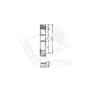 Секция прямая распределительная вертикальная 2М 100А