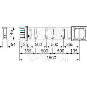 Секция прямая 1.5М 250A - Schneider Electric