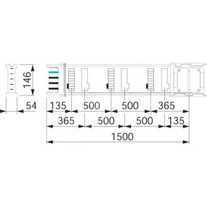 Секция прямая 1.5М 400A