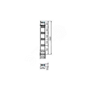 Секция прямая для вертикального распределения 2.5М 630А - Schneider Electric