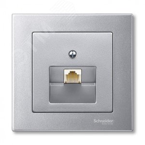 Sys M Центральная плата для компьютерной розетки RJ45х1 алюминий (MTN298360) 2