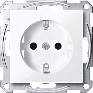 Механизм розетки Schuko с о шторками белый (MTN2300-0325) - фото 5